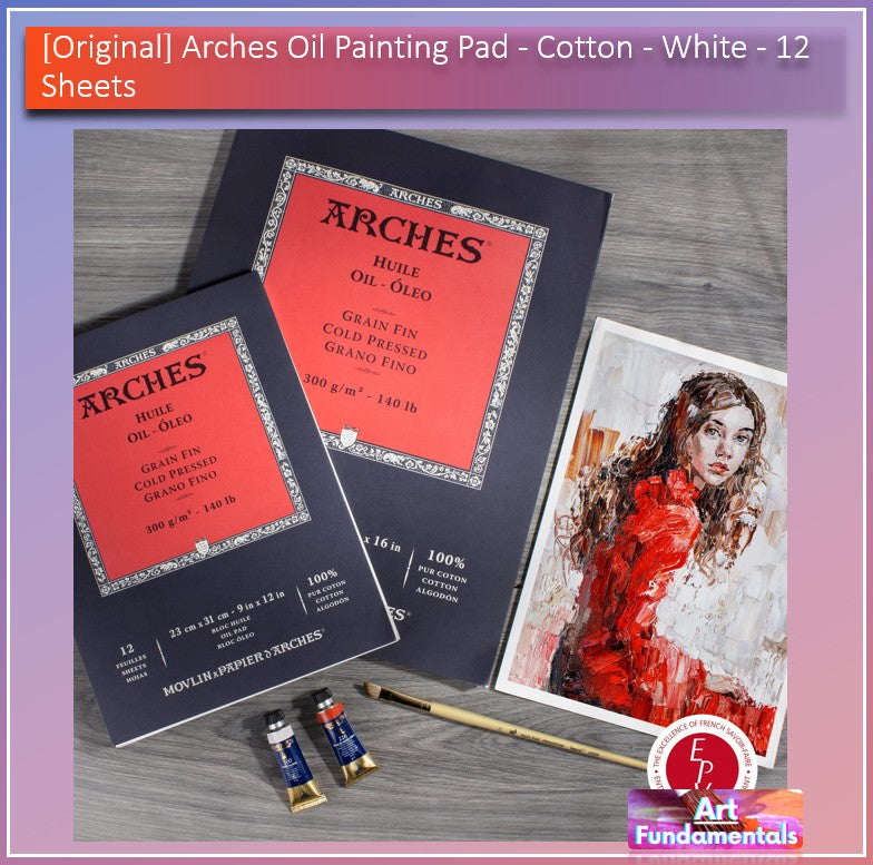 Arches Oil Painting Pad - Cotton - White - 12 sheets
