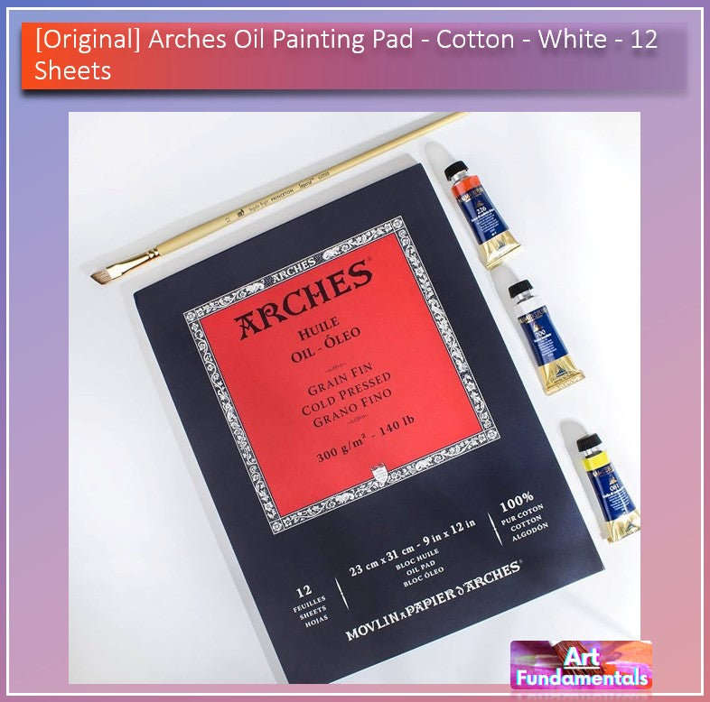 Arches Oil Painting Pad - Cotton - White - 12 sheets
