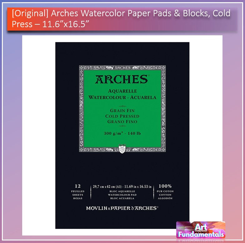 Arches Watercolor Paper Pads & Blocks