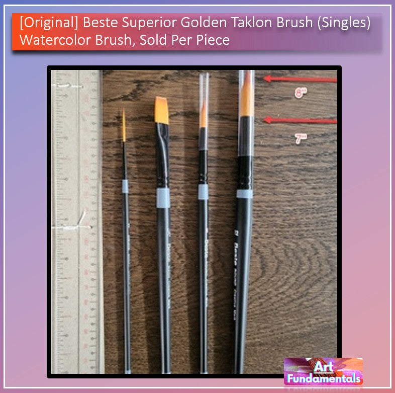 Beste Superior Golden Taklon Brush (Singles)