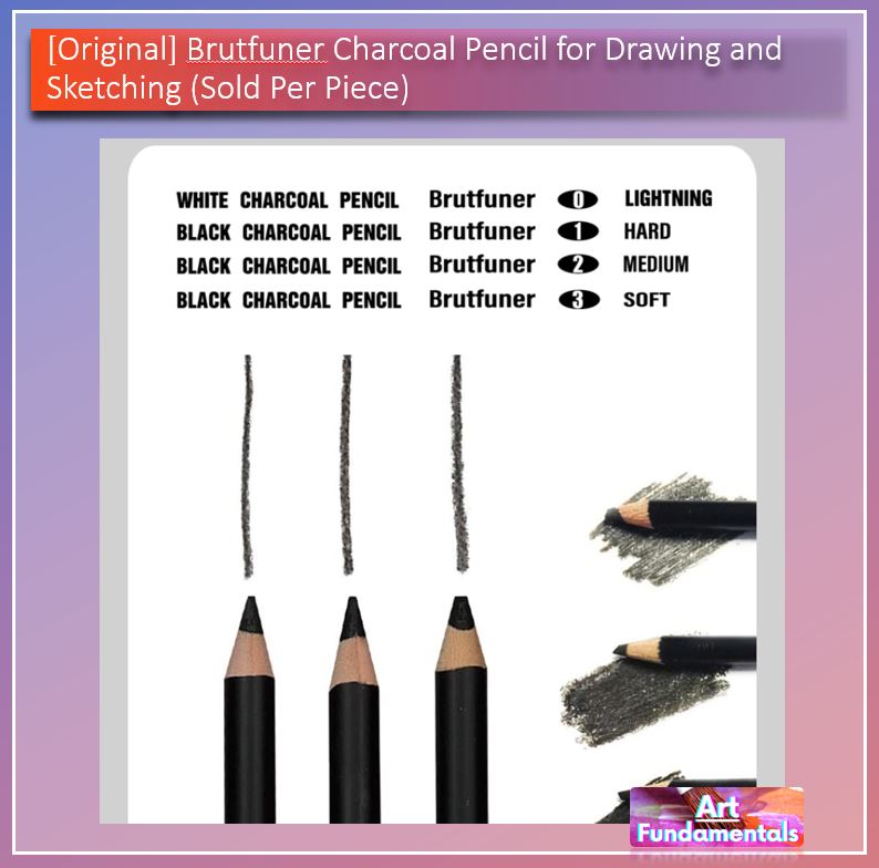 (ORIGINAL) Brutfuner Charcoal Pencil for Drawing and Sketching (Sold per Piece)