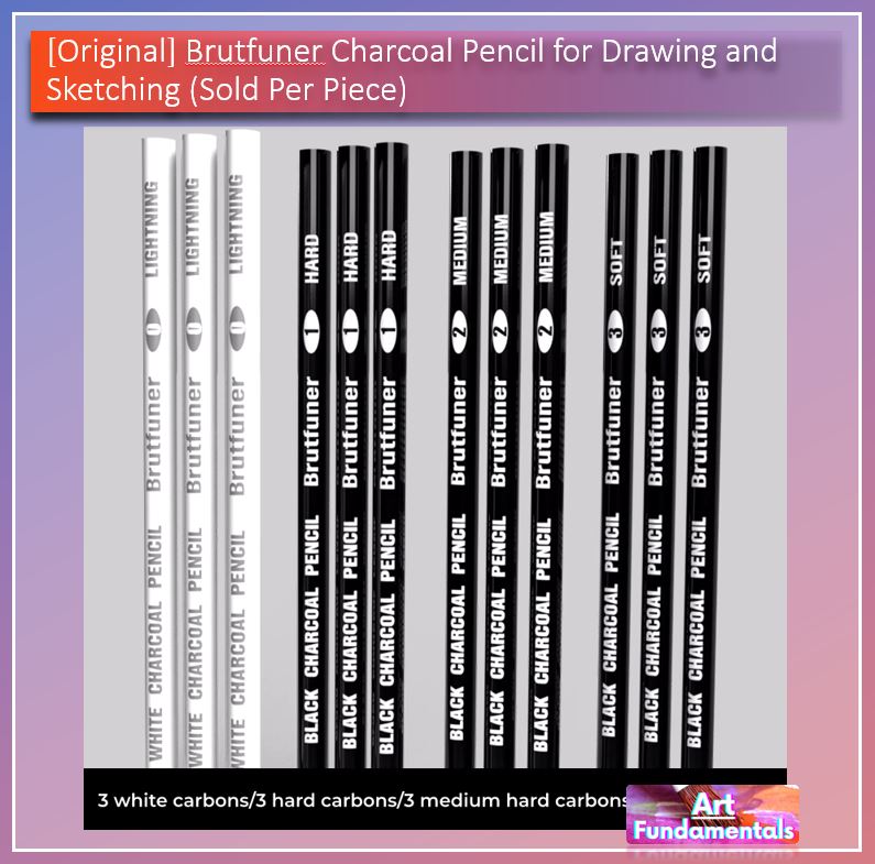 (ORIGINAL) Brutfuner Charcoal Pencil for Drawing and Sketching (Sold per Piece)
