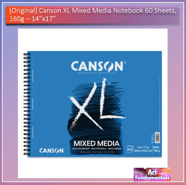 Canson XL Mix Media, 60 sheets, 160gsm