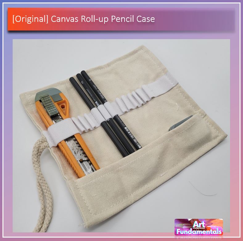 Canvas Roll-Up Pencil Case