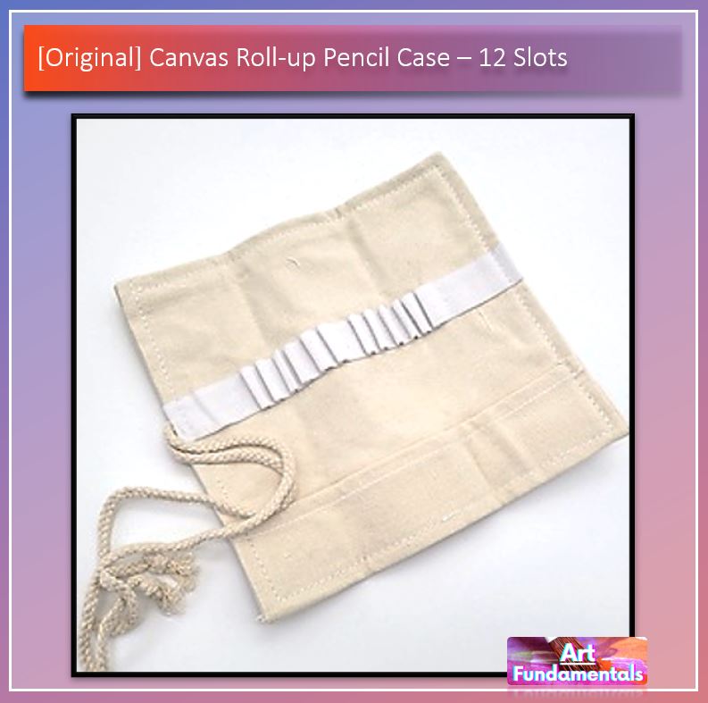 Canvas Roll-Up Pencil Case
