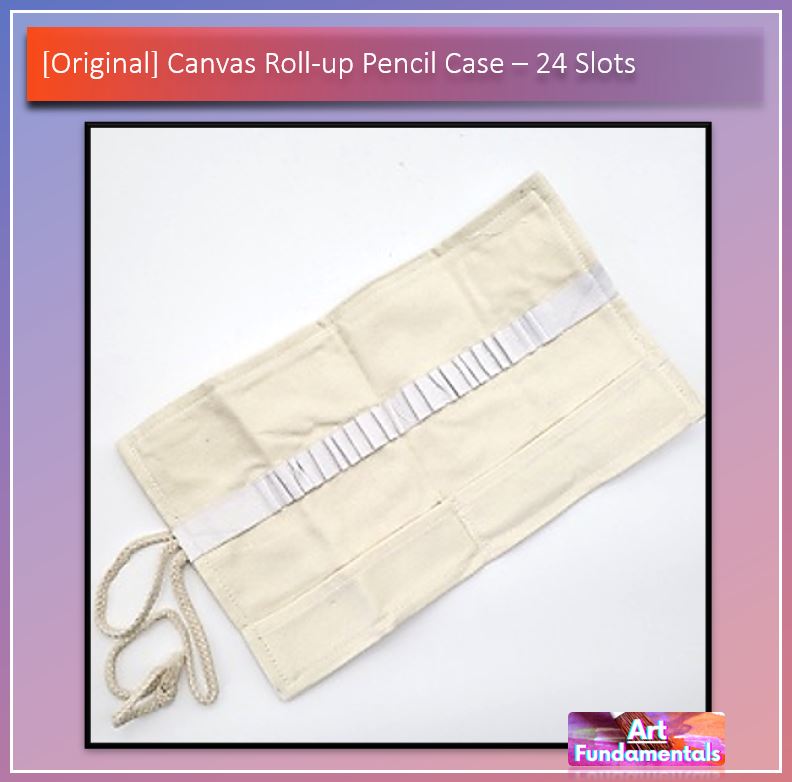 Canvas Roll-Up Pencil Case