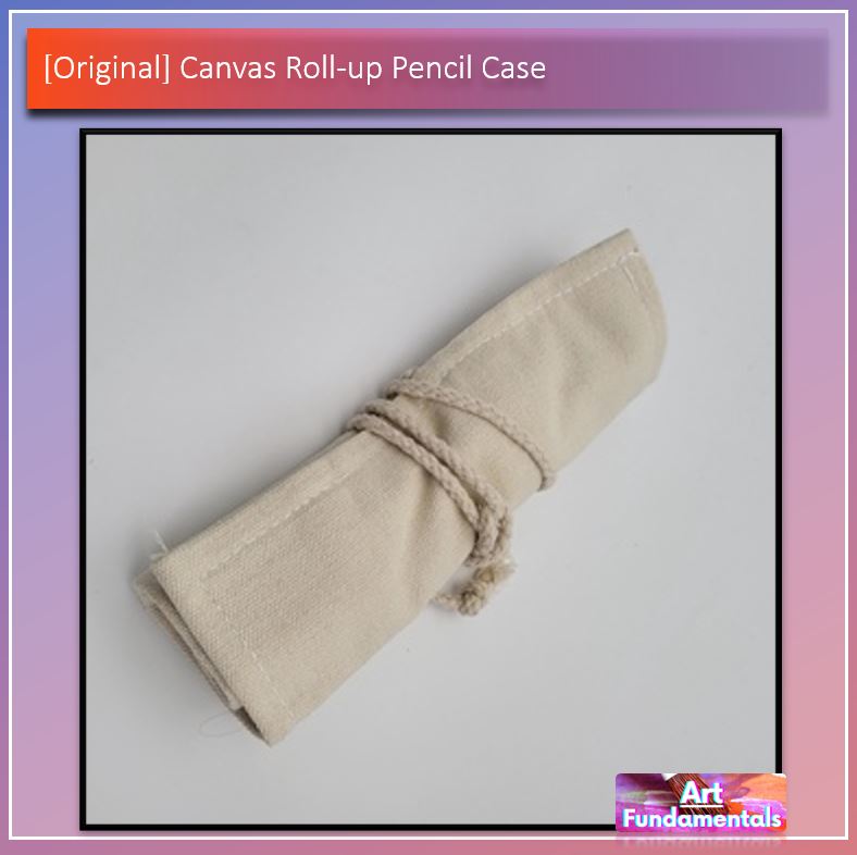 Canvas Roll-Up Pencil Case