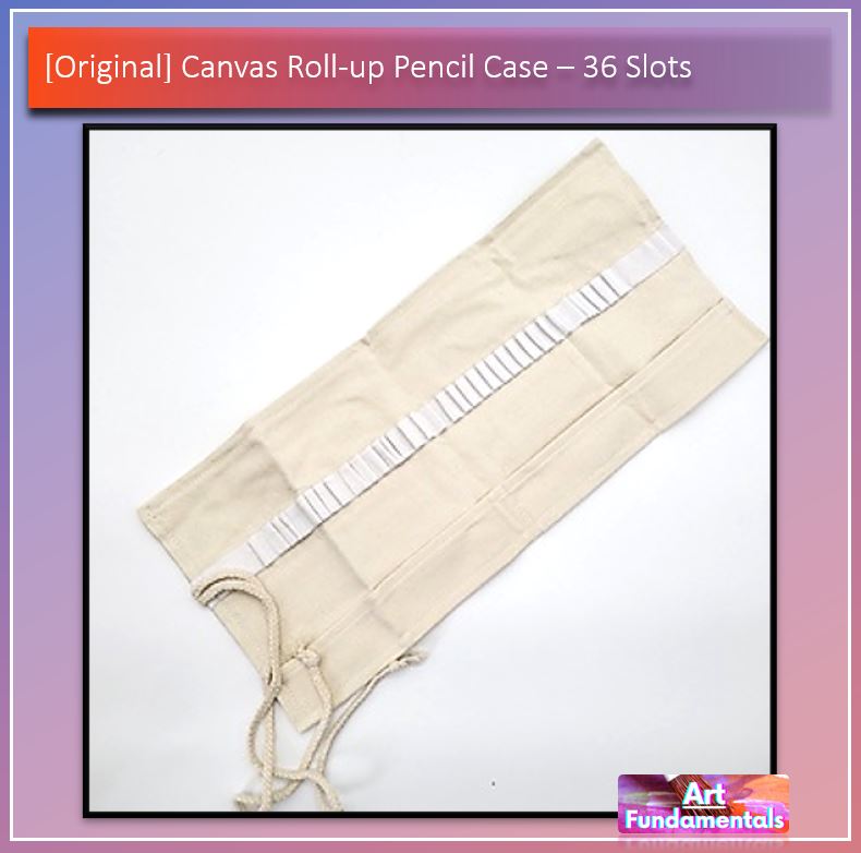 Canvas Roll-Up Pencil Case