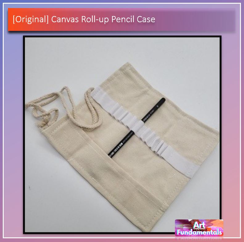 Canvas Roll-Up Pencil Case