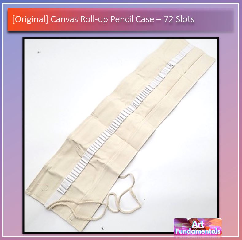 Canvas Roll-Up Pencil Case