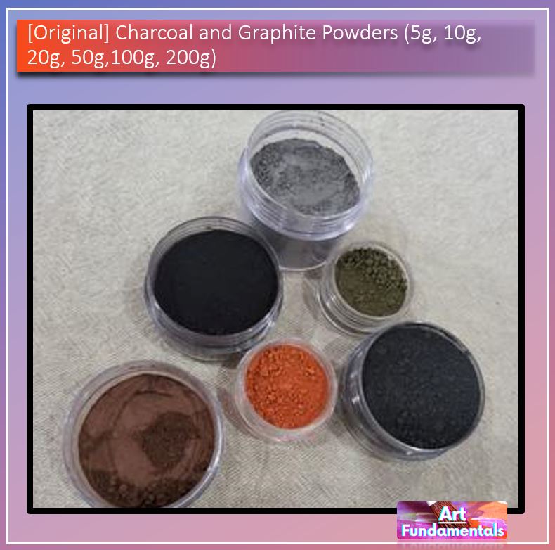 Charcoal and Graphite Powders (5g, 10g, 20g, 50g,100g, 200g)