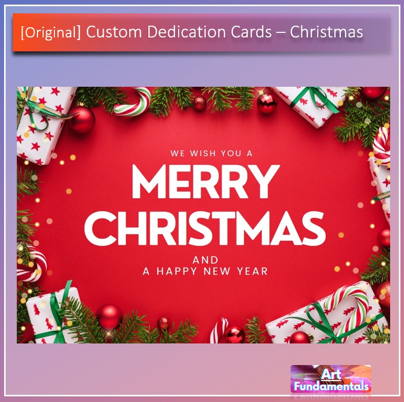 Custom Dedication Cards