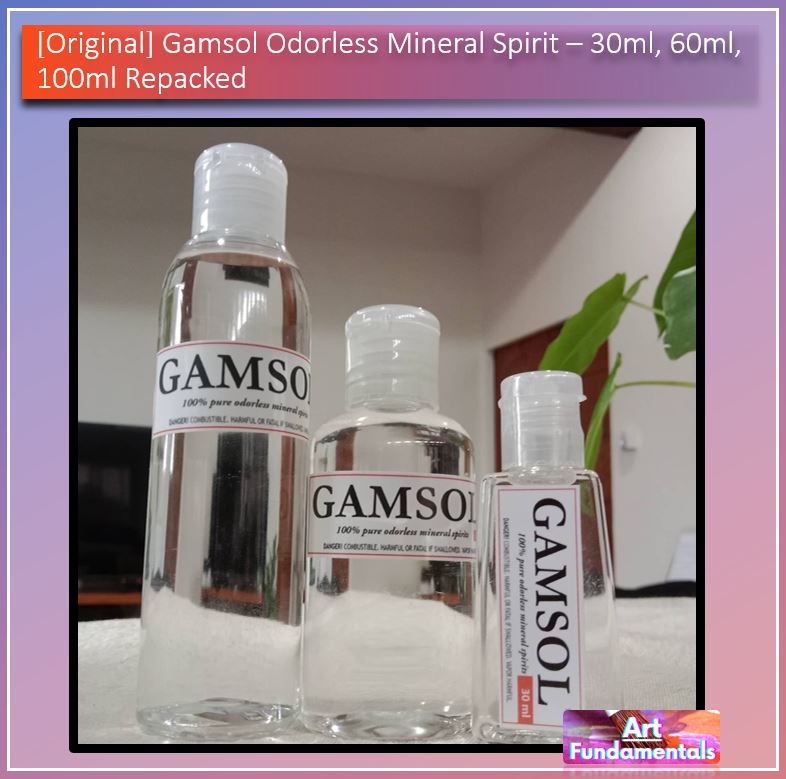 Gamsol Odorless Mineral Spirit - 30ml 60ml 100ml Repacked