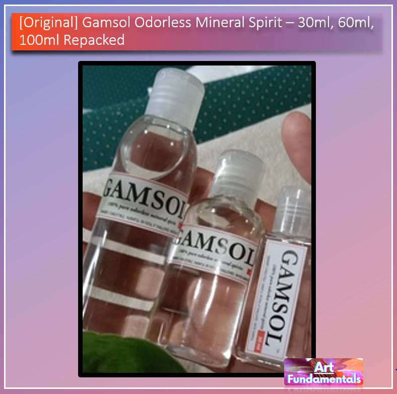 Gamsol Odorless Mineral Spirit - 30ml 60ml 100ml Repacked