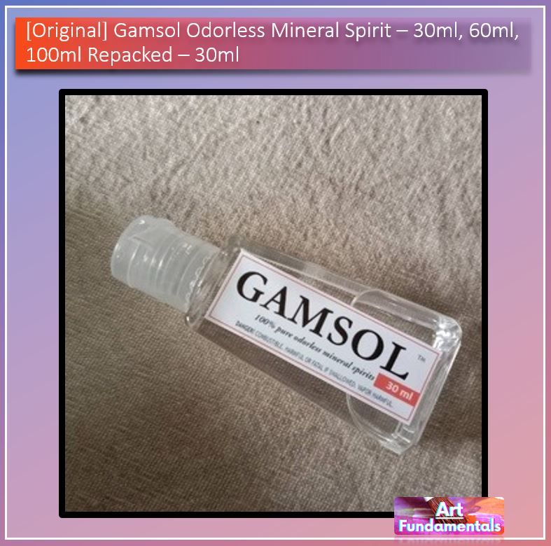 Gamsol Odorless Mineral Spirit - 30ml 60ml 100ml Repacked