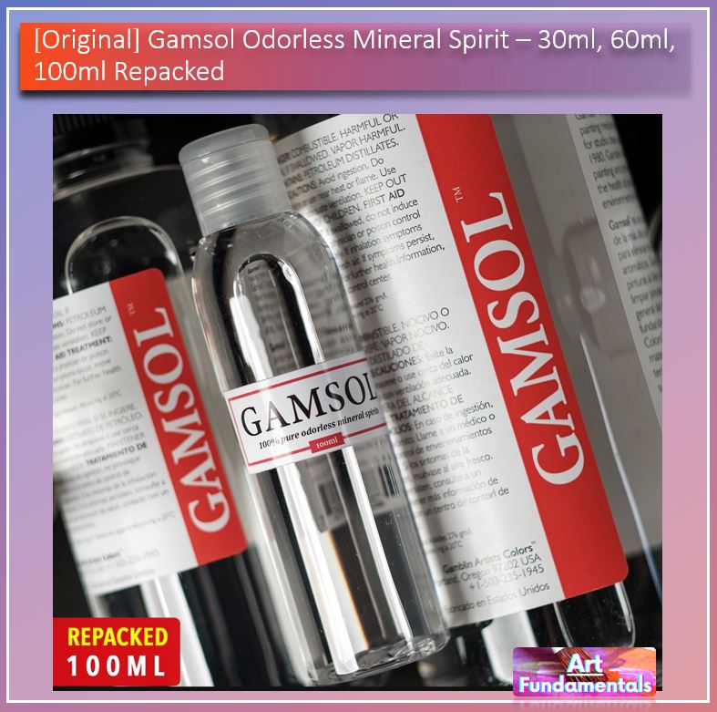 Gamsol Odorless Mineral Spirit - 30ml 60ml 100ml Repacked