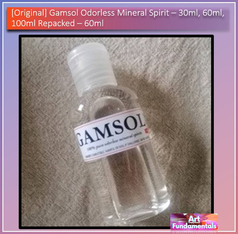 Gamsol Odorless Mineral Spirit - 30ml 60ml 100ml Repacked