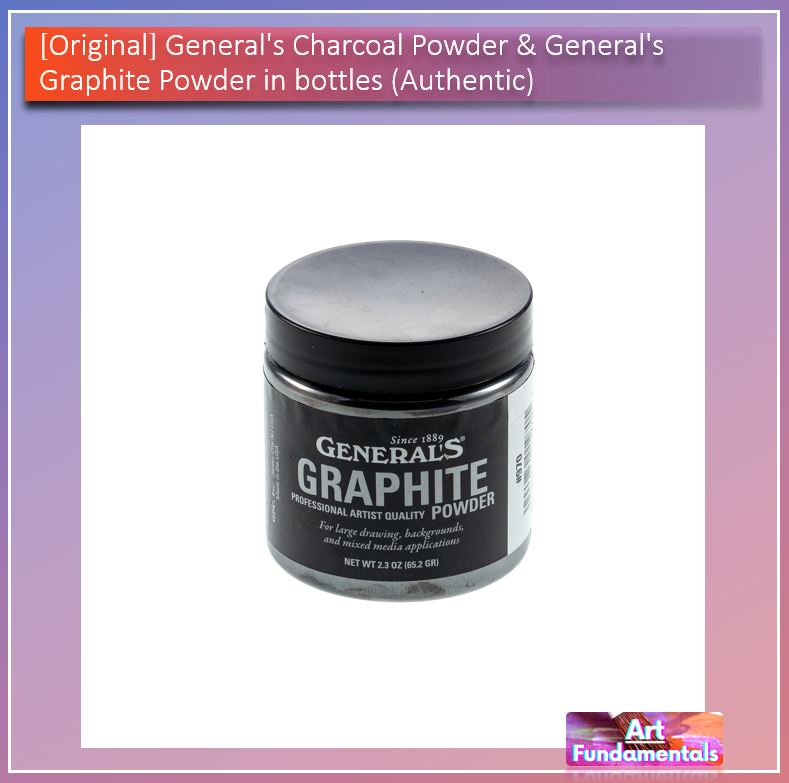 General's Charcoal and Graphite Powder, in Bottles (Authentic)