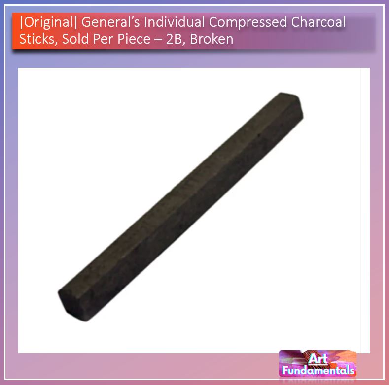 General's Individual Compressed Charcoal Sticks Sold per piece