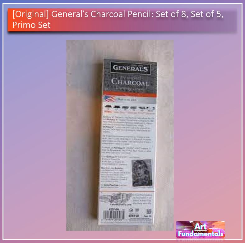 General's Charcoal Pencil: Set of 8, Set of 5, Primo Set