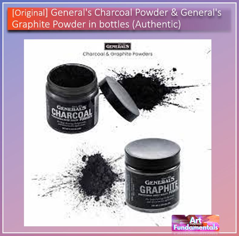 General's Charcoal and Graphite Powder, in Bottles (Authentic)
