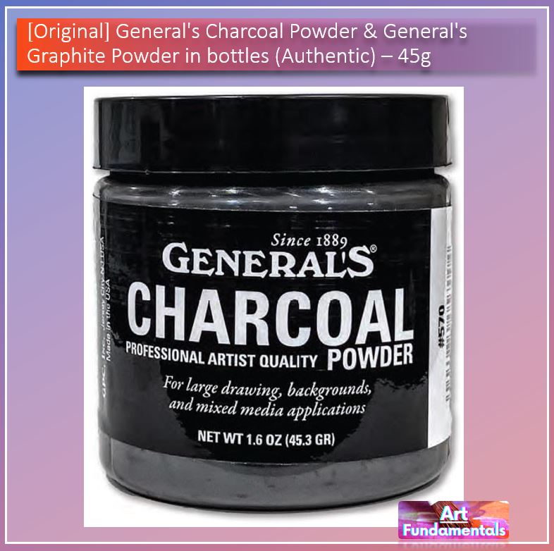 General's Charcoal and Graphite Powder, in Bottles (Authentic)