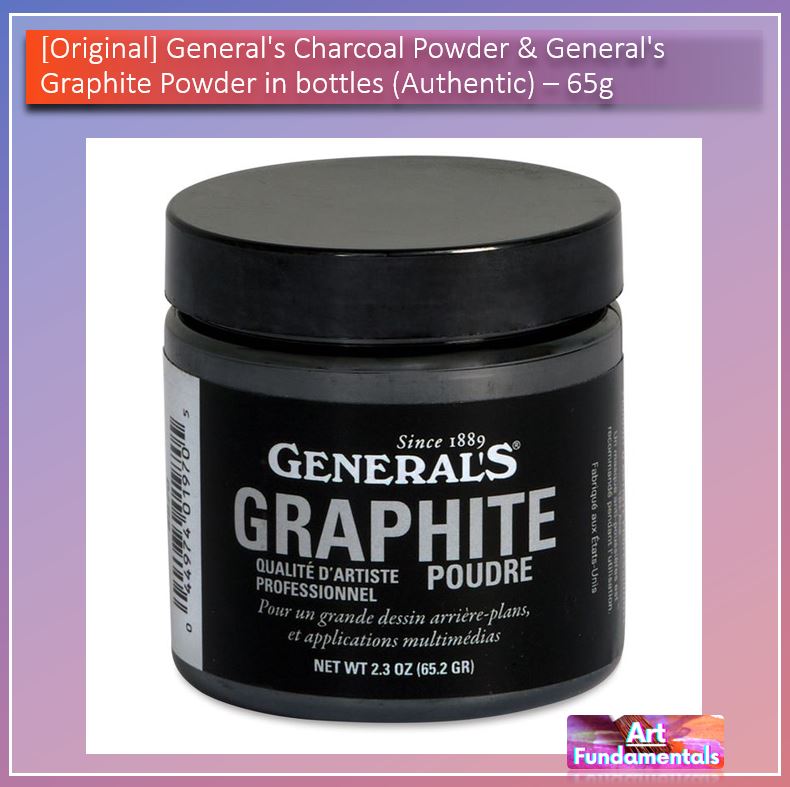 General's Charcoal and Graphite Powder, in Bottles (Authentic)