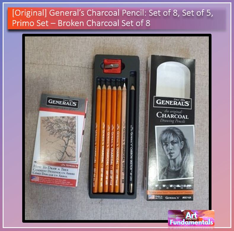 General's Charcoal Pencil: Set of 8, Set of 5, Primo Set