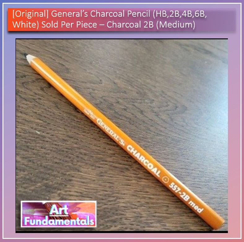 General's Charcoal Pencil, sold per Piece, HB, 2B, 4B, 6B, White