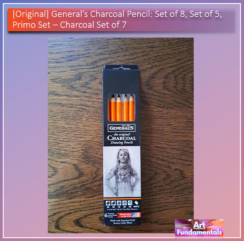General's Charcoal Pencil: Set of 8, Set of 5, Primo Set