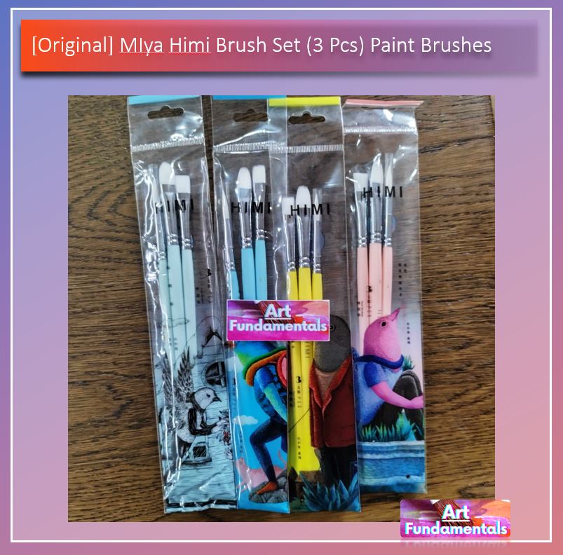 Miya Himi Brush Set (3) pcs Paint Brushes