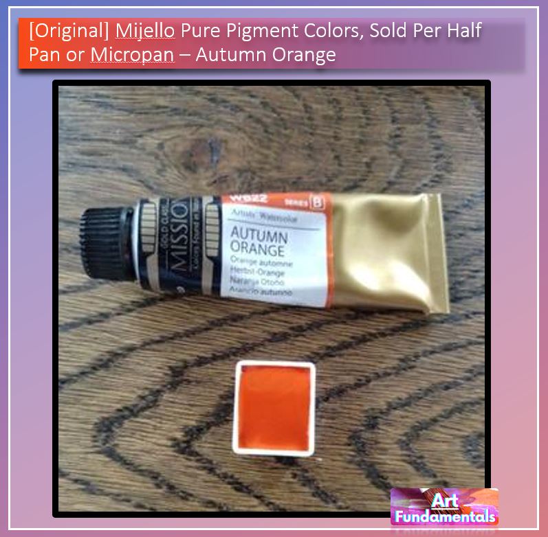 Mijello Pure Pigment Watercolors Hand-poured 2ml Half Pans