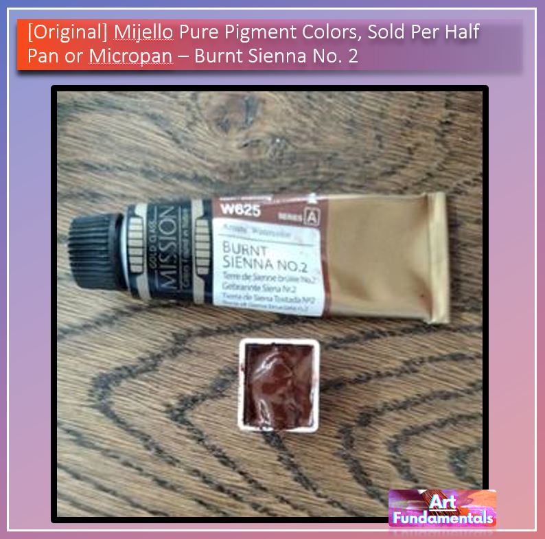 Mijello Pure Pigment Watercolors Hand-poured 2ml Half Pans