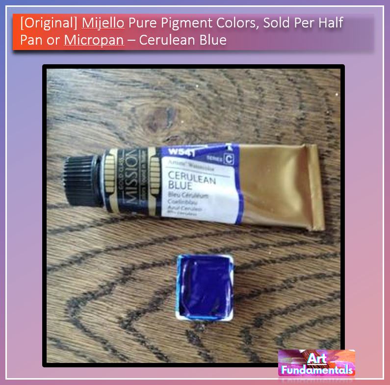 Mijello Pure Pigment Watercolors Hand-poured 2ml Half Pans
