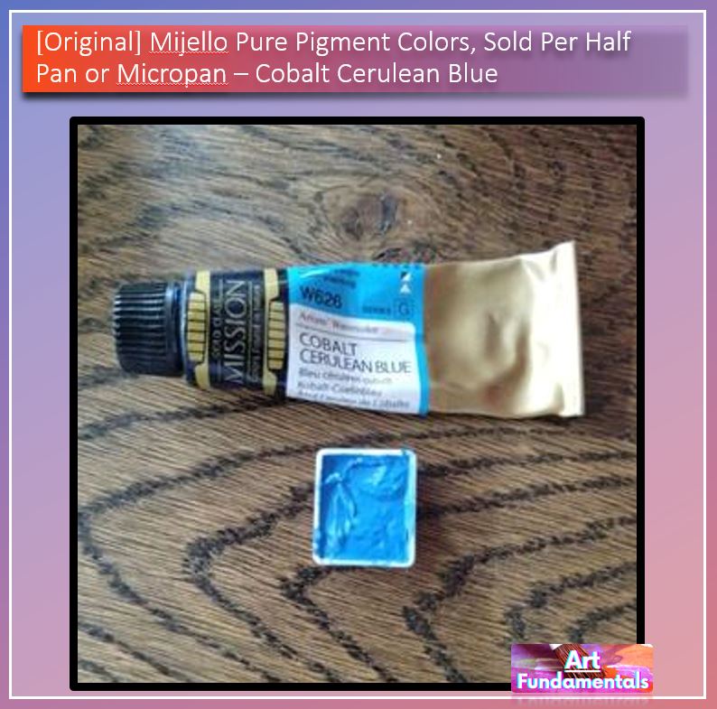 Mijello Pure Pigment Watercolors Hand-poured 2ml Half Pans