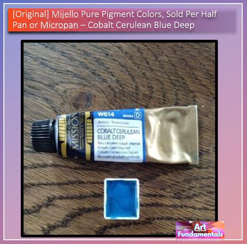 Mijello Pure Pigment Watercolors Hand-poured 2ml Half Pans