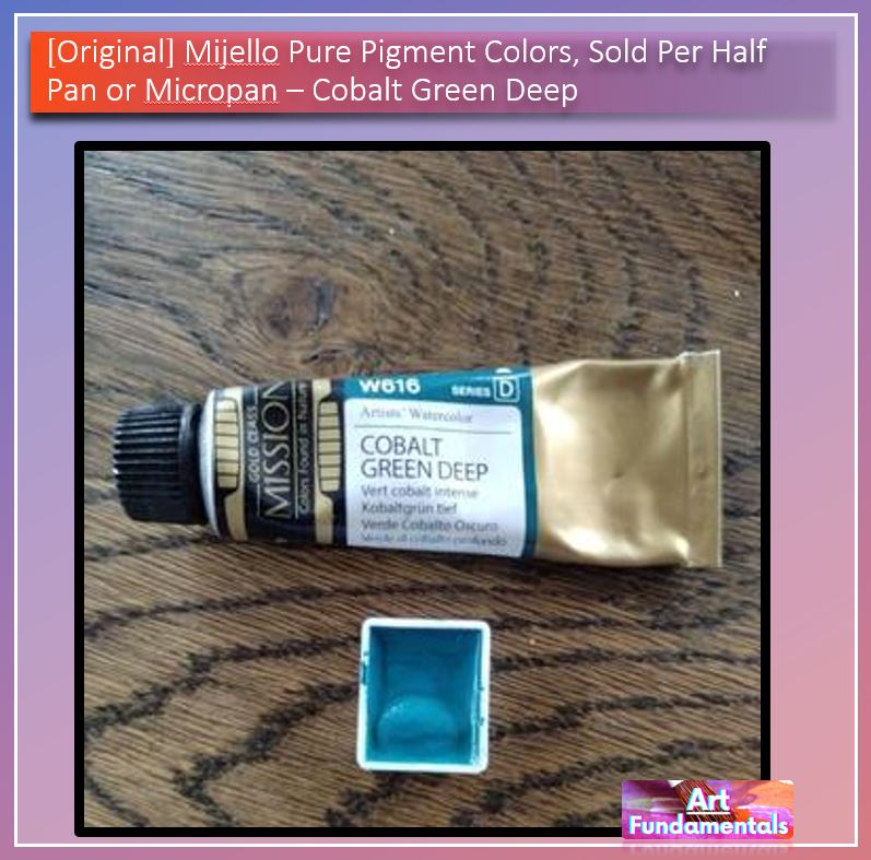 Mijello Pure Pigment Watercolors Hand-poured 2ml Half Pans