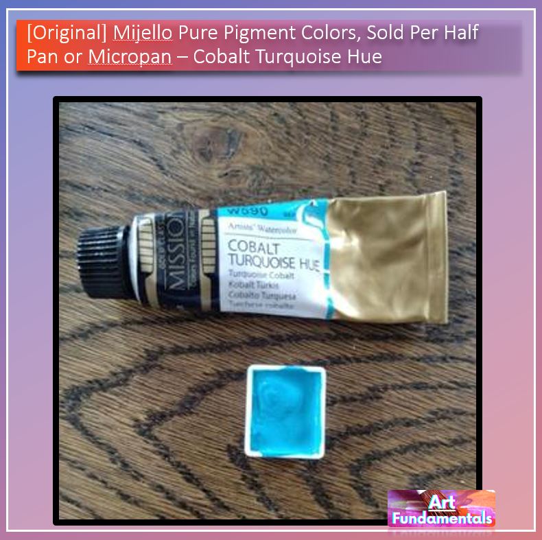 Mijello Pure Pigment Watercolors Hand-poured 2ml Half Pans
