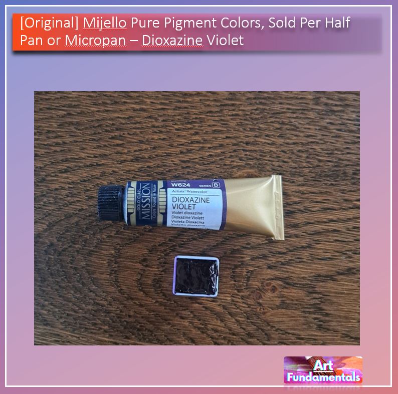 Mijello Pure Pigment Watercolors Hand-poured 2ml Half Pans
