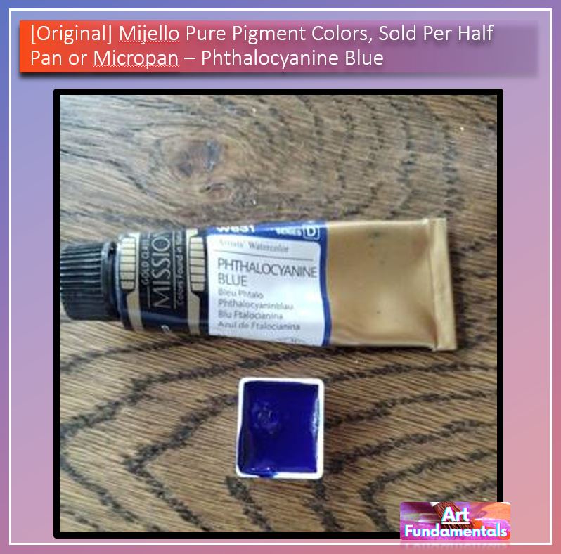 Mijello Pure Pigment Watercolors Hand-poured 2ml Half Pans