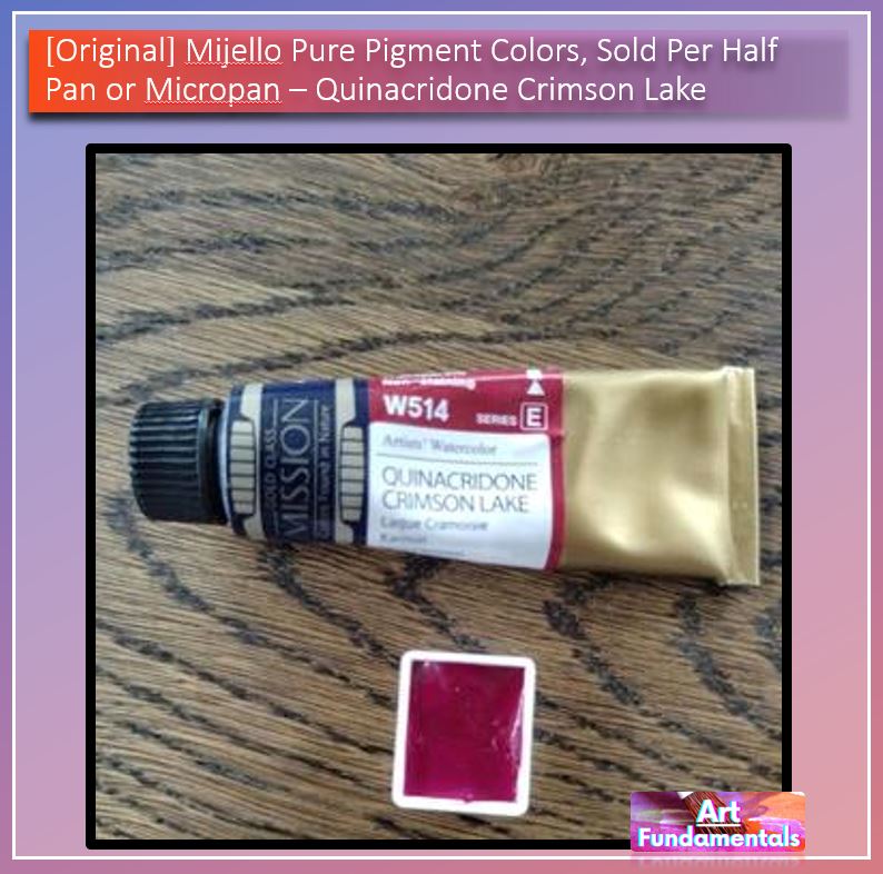 Mijello Pure Pigment Watercolors Hand-poured 2ml Half Pans
