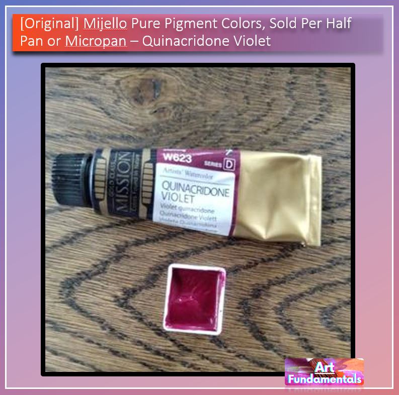Mijello Pure Pigment Watercolors Hand-poured 2ml Half Pans