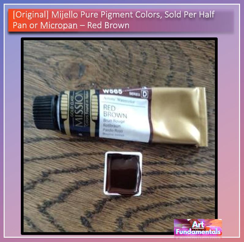 Mijello Pure Pigment Watercolors Hand-poured 2ml Half Pans