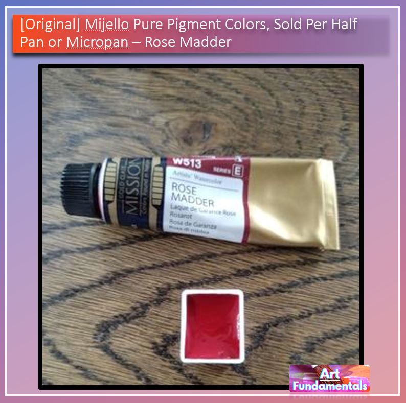 Mijello Pure Pigment Watercolors Hand-poured 2ml Half Pans