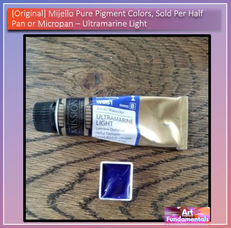 Mijello Pure Pigment Watercolors Hand-poured 2ml Half Pans