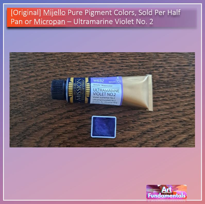 Mijello Pure Pigment Watercolors Hand-poured 2ml Half Pans