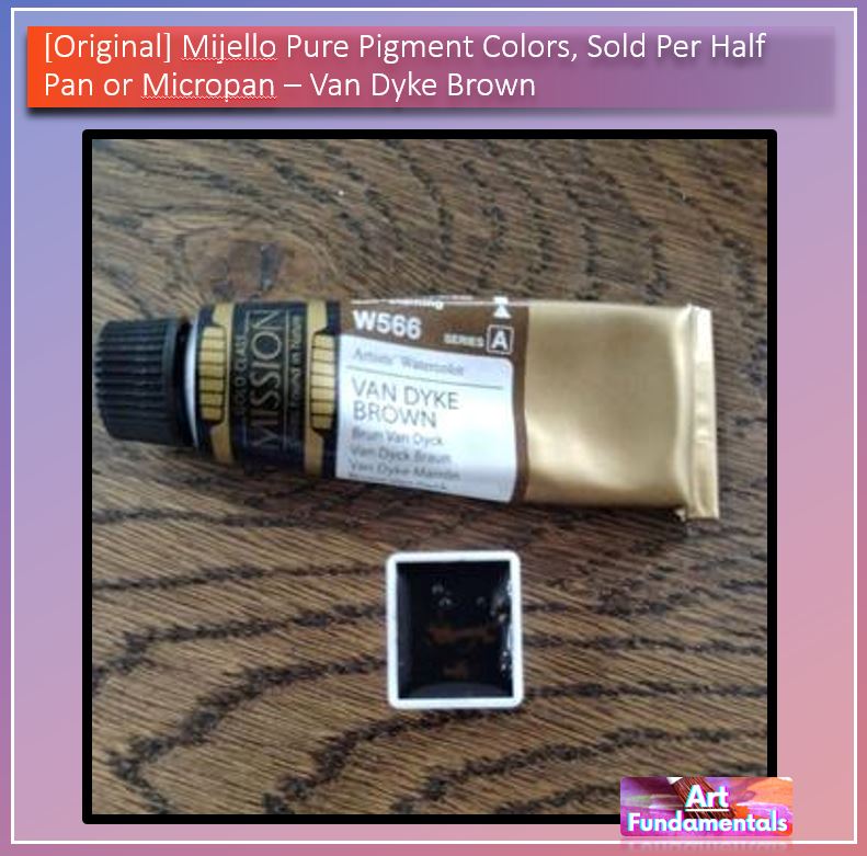 Mijello Pure Pigment Watercolors Hand-poured 2ml Half Pans