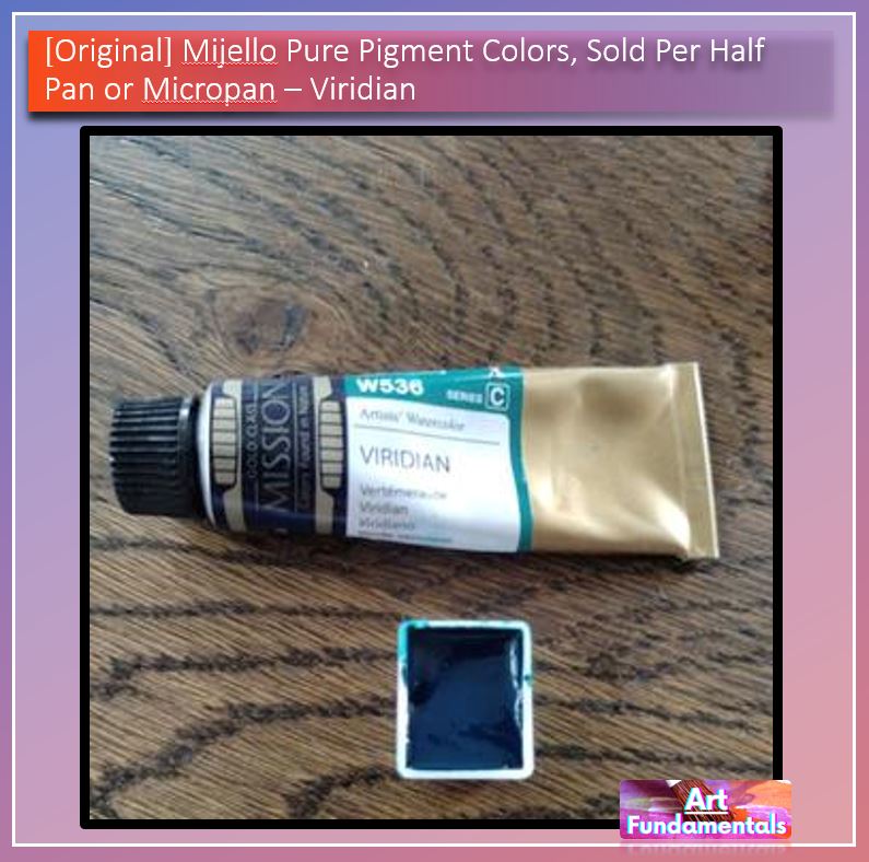 Mijello Pure Pigment Watercolors Hand-poured 2ml Half Pans