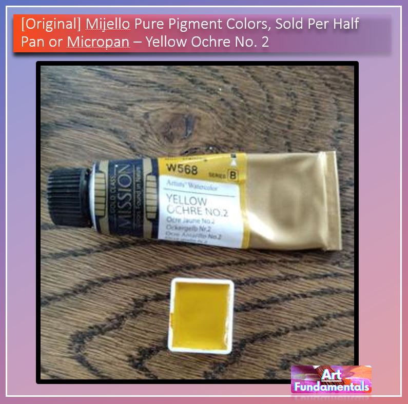 Mijello Pure Pigment Watercolors Hand-poured 2ml Half Pans