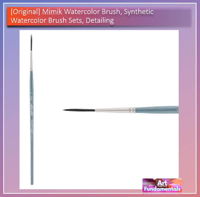 Mimik Watercolor Brush, Synthetic Watercolor Brush Sets, Detailing